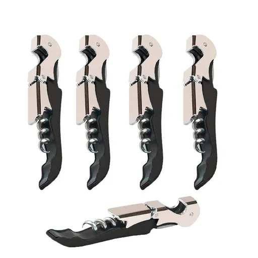 5pc Professional Waiter Corkscrew Wine Openers Set ,Upgraded with Heavy Duty Stainless Steel Hinges Wine Key