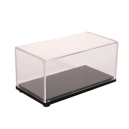 Acrylic Display Case Plastic Box Cube Storage Box Clear Small Assemble Dustproof Showcase for Collectibles Items（14*7*7.7cm）