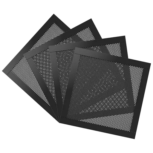 140mm Dust Filter for Computer Cooler Fan, [4 Pack] Magnetic Frame PC Fan Dust Mesh PC Cooler Filter Dustproof Black