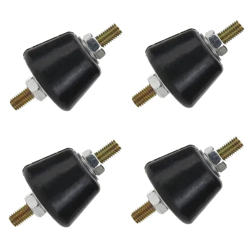 4 Pcs Rubber Studs Shock Absorber Vibration Isolator Mounts for Mini Split Heat/Water Pumps, Air Compressors, Diesel Engines