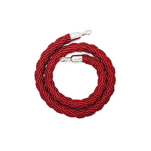 Barrier Warning Line 15M Welcome Pole Isolation Railing Guardrail Expandable - Red