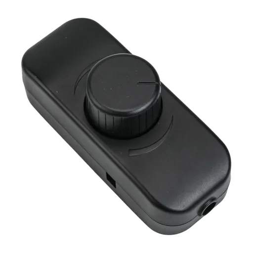Inline Dimmer Switch For 12V 24V Led Lights Frequency Adjustable Push On/Off Rotary Control For Smooth Brightness Adjustment Black