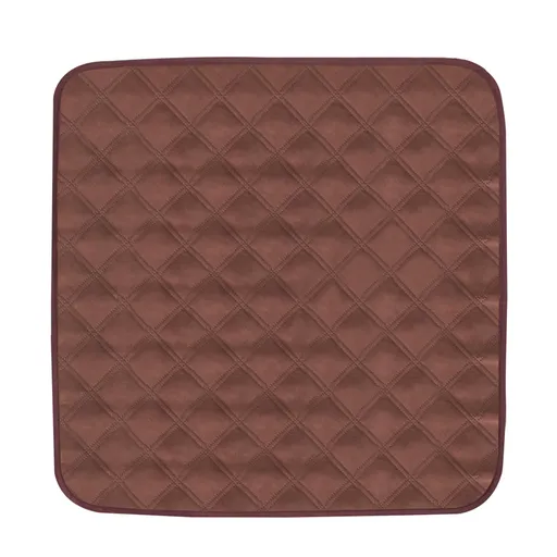 Waterproof Reusable Incontinence Pad, 51×56cm Washable Non-Slip Absorbent Mat, Multi-purpose Bed Pad for Baby, Pet, Women Period, Elderly Care, Sofa Chair Cushion, Anti-snag & Easy Clean Dark brown
