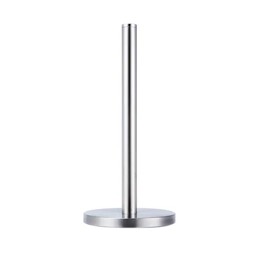 Silver Paper Towel Holder Free-Standing , Premium Stainless Steel Paper Organizer, Classic Fashion Kitchen Roll Dispenser