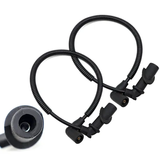 Ignition Coil Spark Plug Cap & Wire Compatible with RZR HD XP 800, 700 F Ranger 700 Ranger Crew 800 Plug Wires 2pcs