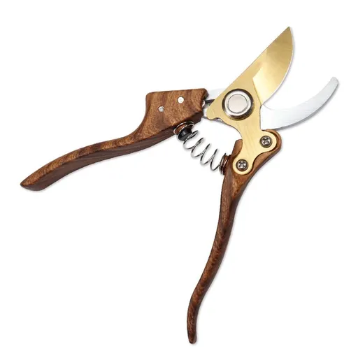 Gardening, Flower scissors Florist clippers, Hand Held Pruners for Gardening Heavy Duty, Pruning shears for garden (Wood grain)
