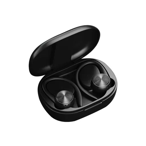 Wireless Earbuds Bluetooth Headphones Built-in Mic Sport Earphones Ergonomic Secure Fit Black