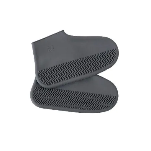 Shoe Cover Waterproof Silicone Non Slip Rain Water Rubber Foot Boot Overshoe S - Grey