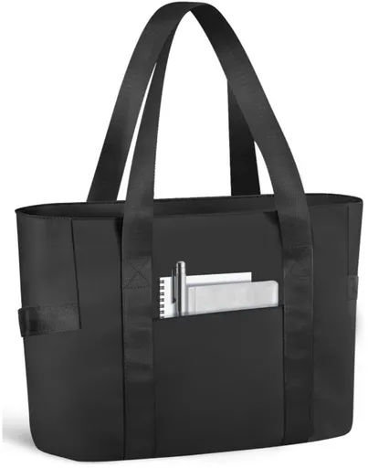 Waterproof shoulder bag for 16-inch laptops for women, ideal for work, school and travel.