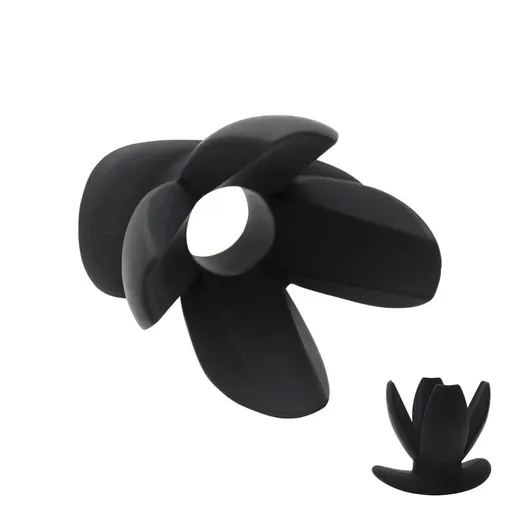 House Of Dasein Black Anal Plug Spreader Silicone Butt Dilator Speculum Bdsm Medical Fetish - Black