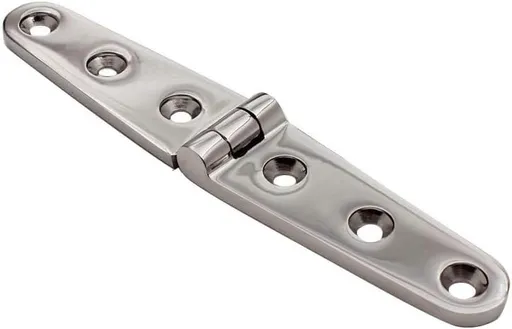 6" Long Tongue Hinge Marine Grade Stainless Steel Heavy Mirror Polished Door Cabinet Cupboard Thickened for Boat Yacht Hardware