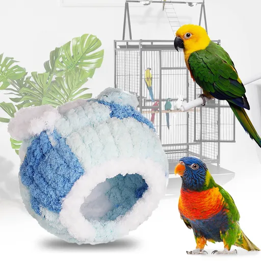 Bird Nest, Conure Breeding House Lovebird Bed for Conure, Lovebird, Canary, Finch, Coneshape Birds, Hamster, Small Pets E