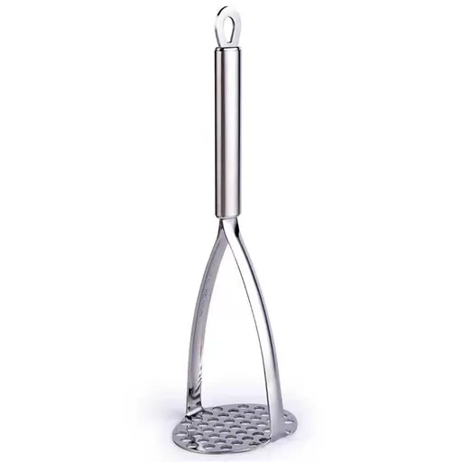 Potato Masher, Dual Arc for Easy, Labor-Saving Mashing, Stainless Steel, Sturdy and Durable One-Piece Potato Press, Dishwasher Safe, for Potatoes and More