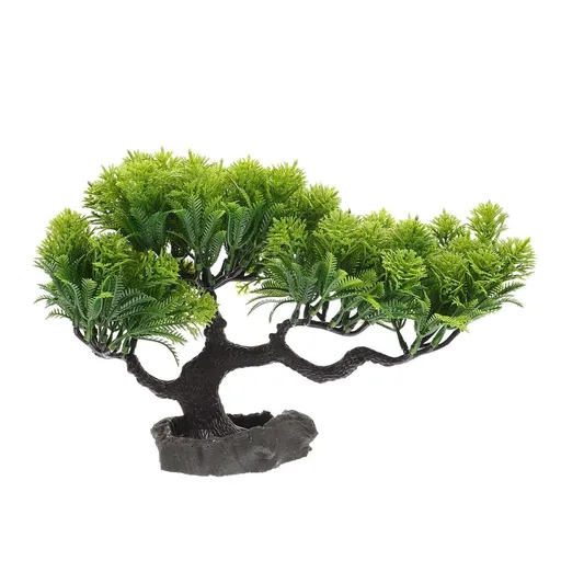 Green Faux Pine Tree Sushi Platter Decor Japanese Restaurant Plate Ornament