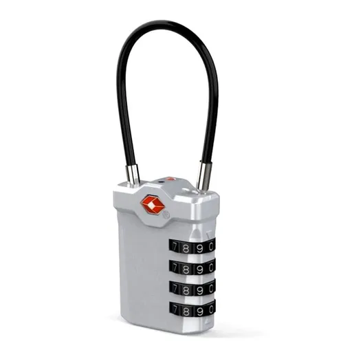 2 PacksLuggage Locks with 14cm Flexible Cable, 4-Digit Combination Lock Security Padlock Travel Lock for Suitcase Luggage