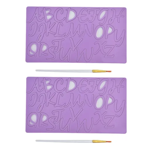 Letter Fondant Silicone Mold Alphabet A‑Z Silicone Fondant Mould for Birthday Anniversary Cake Decorating Candy Making