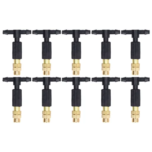 10pcs Atomizing Nozzles Removable Design Easy Installation Misting Spray Head for Greenhouse Seedling Cultivation