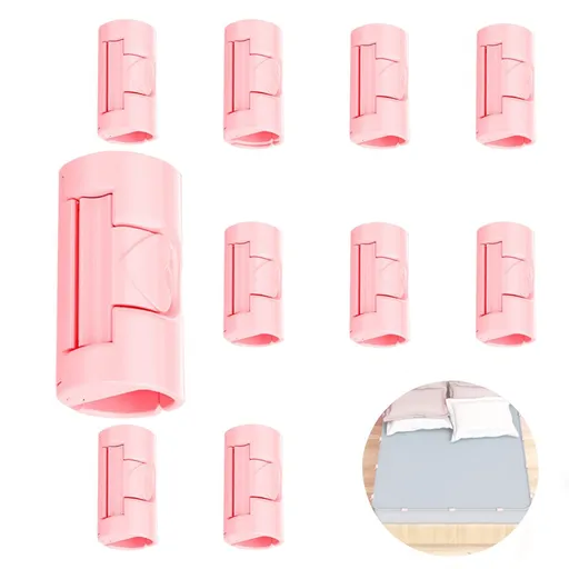 12 Pack Bed Sheet Grippers,Bed Sheet Clips with Two-Speed Adjustment,Sheet Holder That Hold Slip and Fall Out,Keep