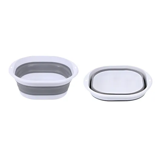 Portable Foldable Foot Bath Tub for Pool Entry | 36.5cm x 33.5cm Plastic Soaking Basin | Camping, Travel & Outdoor Use | Multi-Purpose Cleaning & Washing Basin