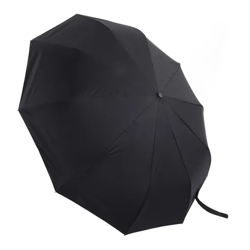 Automatic Umbrella 10 Ribs Windproof Sun Protection Dual Use Travel Umbrella with LED Torch for Outdoor Travel Business
