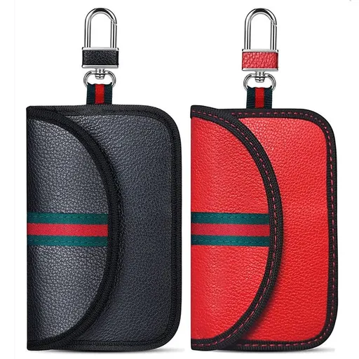 2 Pack Faraday Bag for Key Fob, Faraday Key Fob Protector, Keyless Signal Blocking Key fob Pouch Anti-Theft Remote Entry