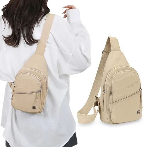 Sling Bag for Women Sling Backpack Chest Daypack Crossbody Bag - Khaki