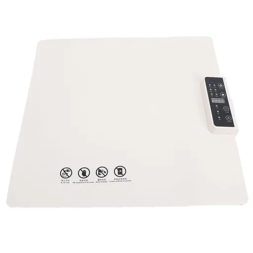 Electric Warming Tray Rollable Full Surface Heating with 5 Temperature Settings 1H 2H 4H Timer Silicone Food Warmer for Gatherings Parties Daily Use EU Plug 220V White