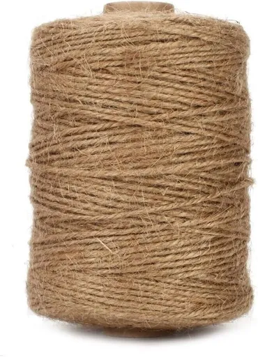 Petluno 1.82mm Jute Twine String, 500 Feet 152M Natural Garden String for Gift Wrapping, Floristry, Gardening and DIY Crafts Decoration (Brown) Brown