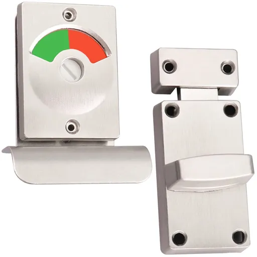 Restroom Stall Door Lock with Indicator 1 Set for Bathrooms and Public Restrooms