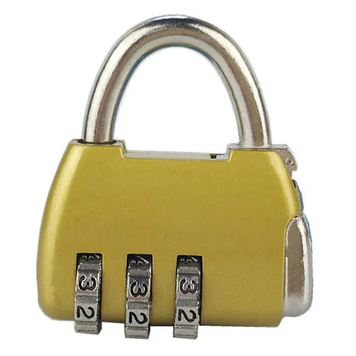 3-Digit Zinc Alloy Combo Lock - Heavy Duty Luggage Padlock