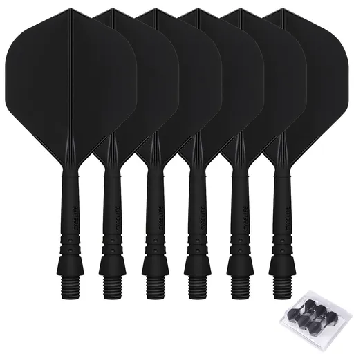 WEDARTER flying dart tail fin cross-border hot sale 2BA threaded integrated modified PP tough plastic anti-drop durable