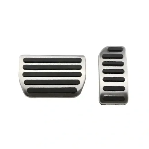 Compatible Pedal Covers for Volvo V60 V70 S60 S60L XC60 XC70 S80 S80L Stainless Steel AT MT Automatic Pedals Footrest Gas Brake Pad Cover Pads (AT)