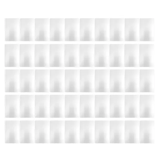 50 Sheets Metal Business Card Heat Transfer Aluminum Business Cards Blanks DIY Craft Supplies Pearl White
