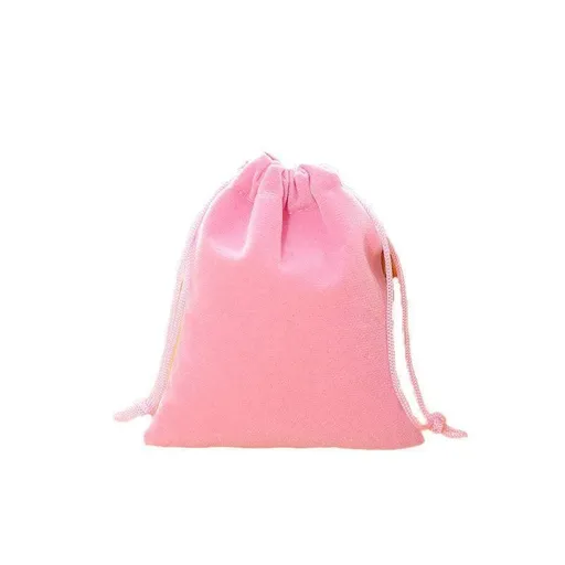 50X Small Velvet Cloth Drawstring Bags Gift Bag Jewelry Ring Pouch Earring Favor 7x9 - Pink
