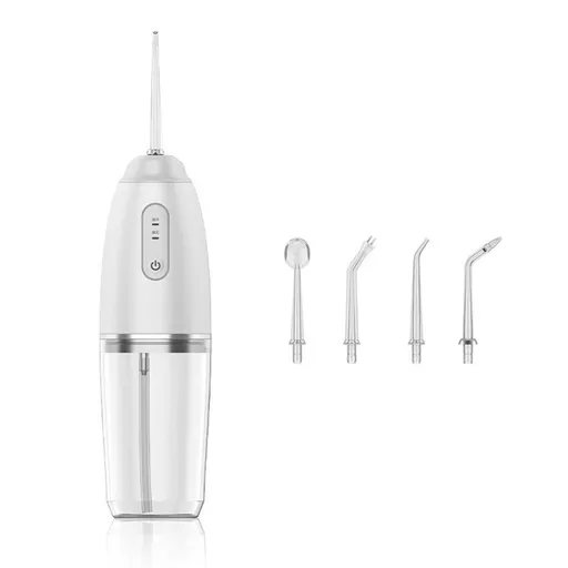 4-in-1 Cordless Oral Irrigator Rechargeable Portable Water Flosser -White