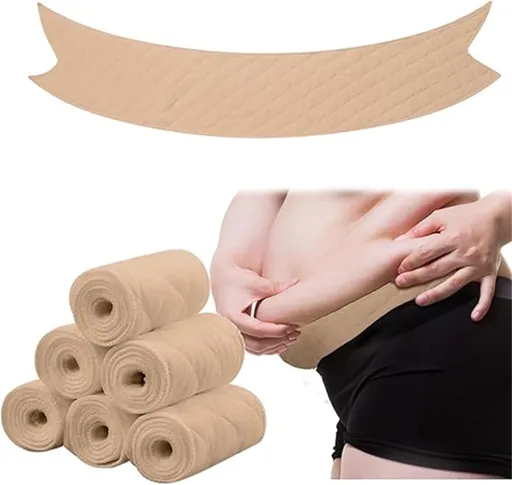 6 Pcs Bra Liners for Sweat,18x3 Inch 3 Layer Rectangle Cotton Under Breasts Pads for Women Absorb Sweating,Washable Bra Liners to Absorb Sweat for Women Sweating Supplies(Nude) Skin Color