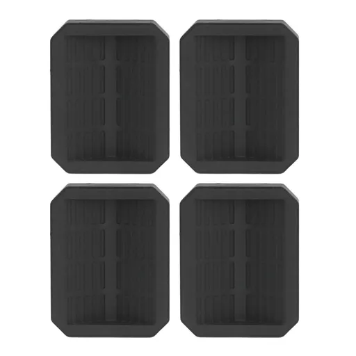 4Pcs Chair Caster Fixing Pad Rubber Refrigerator Wheel Protective Cup Noise Reduction for Home Office
