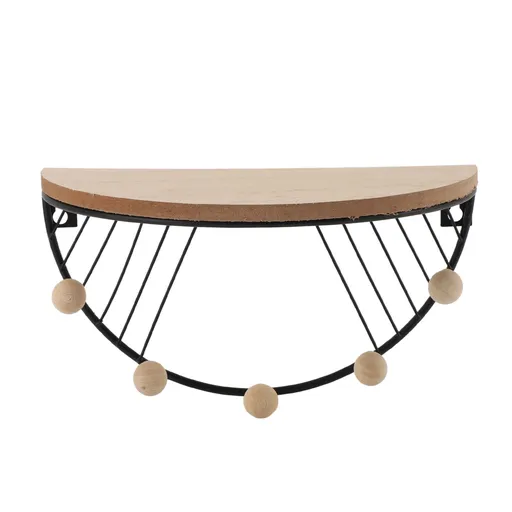 Modern Wall Shelves Fan Shaped Textured Exquisite Floating Shelves for Living Rooms Bedrooms Study Rooms Black