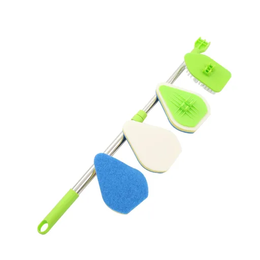 Cleaning Brush Set Long Handle Bathroom Tile Scrubber Multi-Purpose Brush 95cm