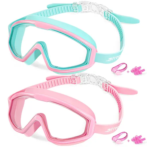 Goggles for Kids Toddler 3-15, Anti Fog No Leak Clear Swim Goggles for Boys Girls Pool Beach Swimming