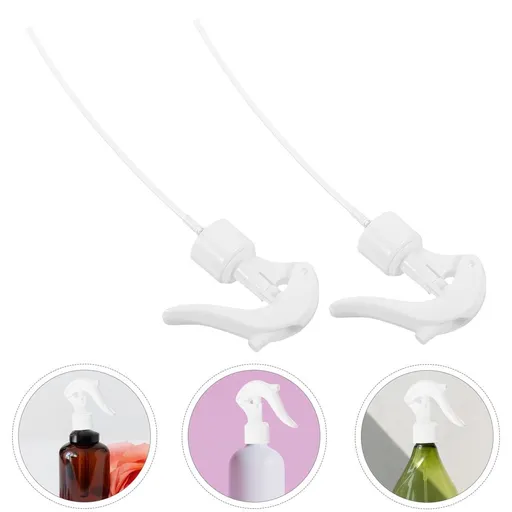 Car Owners 12Pcs White Trigger Spray Nozzles for Car Detail and Water Cans with Plastic Material