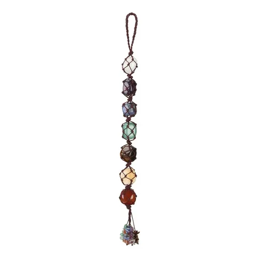 Handmade Crystal Window Car Hanging Ornaments Decoration Feng Shui Ornament Yoga Meditation Car Decoration Tumbled Palm （2pcs）