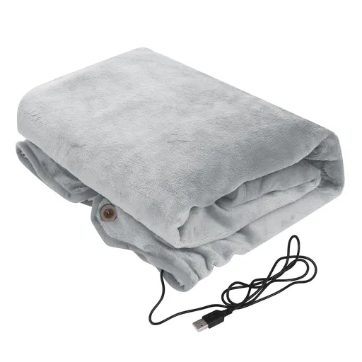Heated Throw Blanket Electric Heating Blanket Portable Warm Fleece Wearable Blanket Heated Shawl Lap for Home Car Office