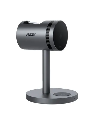 AUKEY MagFusion 3-in-1 Pro Qi2 15W Wireless Charging Station with Active Cooling for iPhone – LC-MC311A