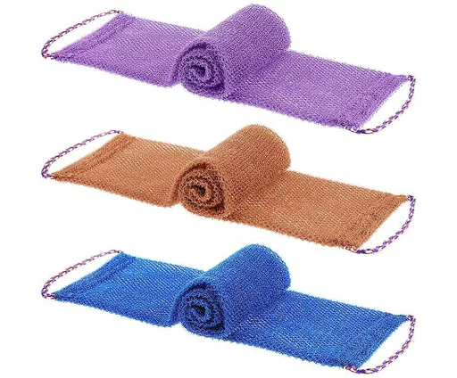 3pcs African Body Exfoliating Net Sponge, Shower Body Scrubber