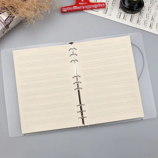 100 Sheets White Music Staff Paper Refill for Students, Blank Staff Paper for Music Writing and Composition