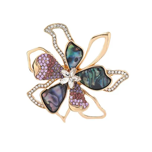 Brooch Pin for Women Flowers Brooch with Created Crystal | Elegant Brooches and Pins for women | Pearl Brooches