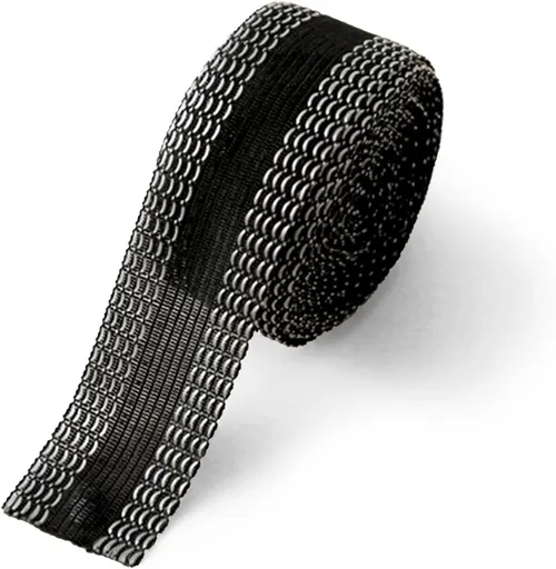Iron-on tape - easily shorten trousers yourself - Black - hem tape - for shortening - Trouser shortening aid - Iron-on - 10 meters - 2.5 cm wide - Polyester