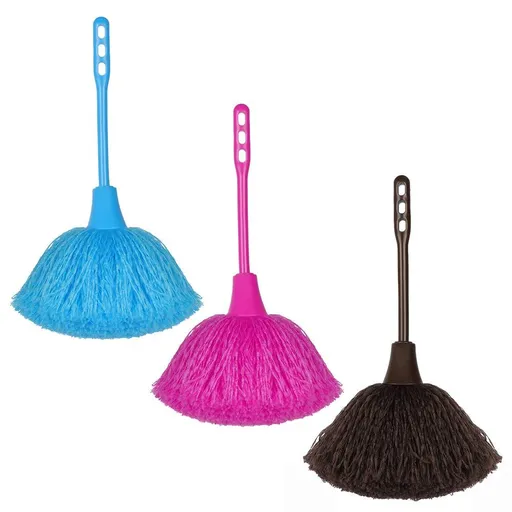 Microfiber Delicate Duster, 3 Pack Washable Mini Dusting Brush with Good Hand Grips for Kitchen Laptop Keyboard (Blue Red Brown)