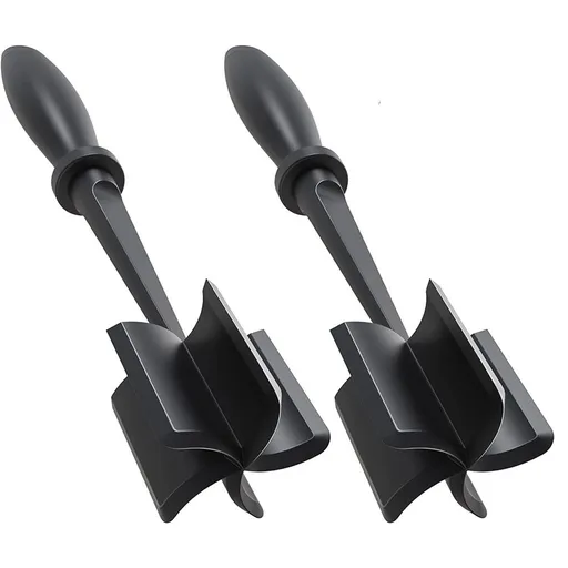 2 Pcs Meat Chopper, Upgrade Hamburger Smasher, Premium Heat Resistant Meat Masher for Ground Beef, Ground Turkey and More, Non Stick Mix Grinder